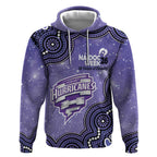 Hobart Hurricanes NAIDOC Week 2026 Custom Hoodie 50 Years Deadly Indigenous Art Glitter Effect