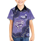 Hobart Hurricanes NAIDOC Week 2026 Custom Kid Hawaiian Shirt 50 Years Deadly Indigenous Art Glitter Effect