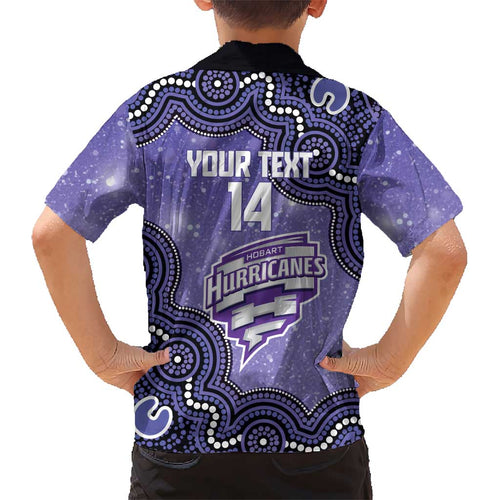 Hobart Hurricanes NAIDOC Week 2026 Custom Kid Hawaiian Shirt 50 Years Deadly Indigenous Art Glitter Effect