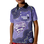 Hobart Hurricanes NAIDOC Week 2026 Custom Kid Polo Shirt 50 Years Deadly Indigenous Art Glitter Effect