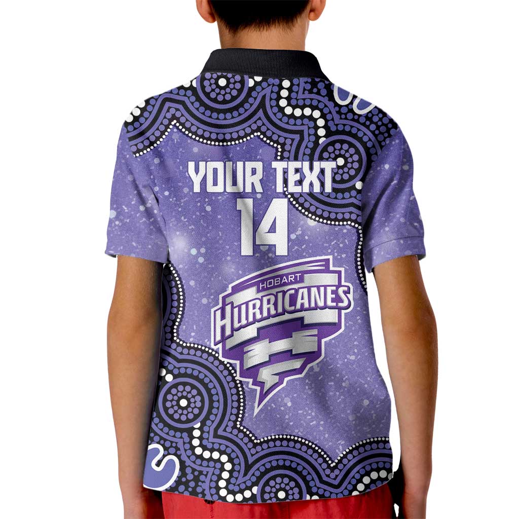 Hobart Hurricanes NAIDOC Week 2026 Custom Kid Polo Shirt 50 Years Deadly Indigenous Art Glitter Effect