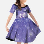 Hobart Hurricanes NAIDOC Week 2026 Custom Kid Short Sleeve Dress 50 Years Deadly Indigenous Art Glitter Effect