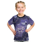 Hobart Hurricanes NAIDOC Week 2026 Custom Kid T Shirt 50 Years Deadly Indigenous Art Glitter Effect
