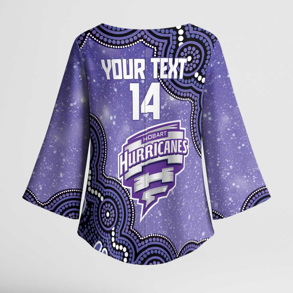 Hobart Hurricanes NAIDOC Week 2026 Custom Kimono Sleeve Blouse 50 Years Deadly Indigenous Art Glitter Effect