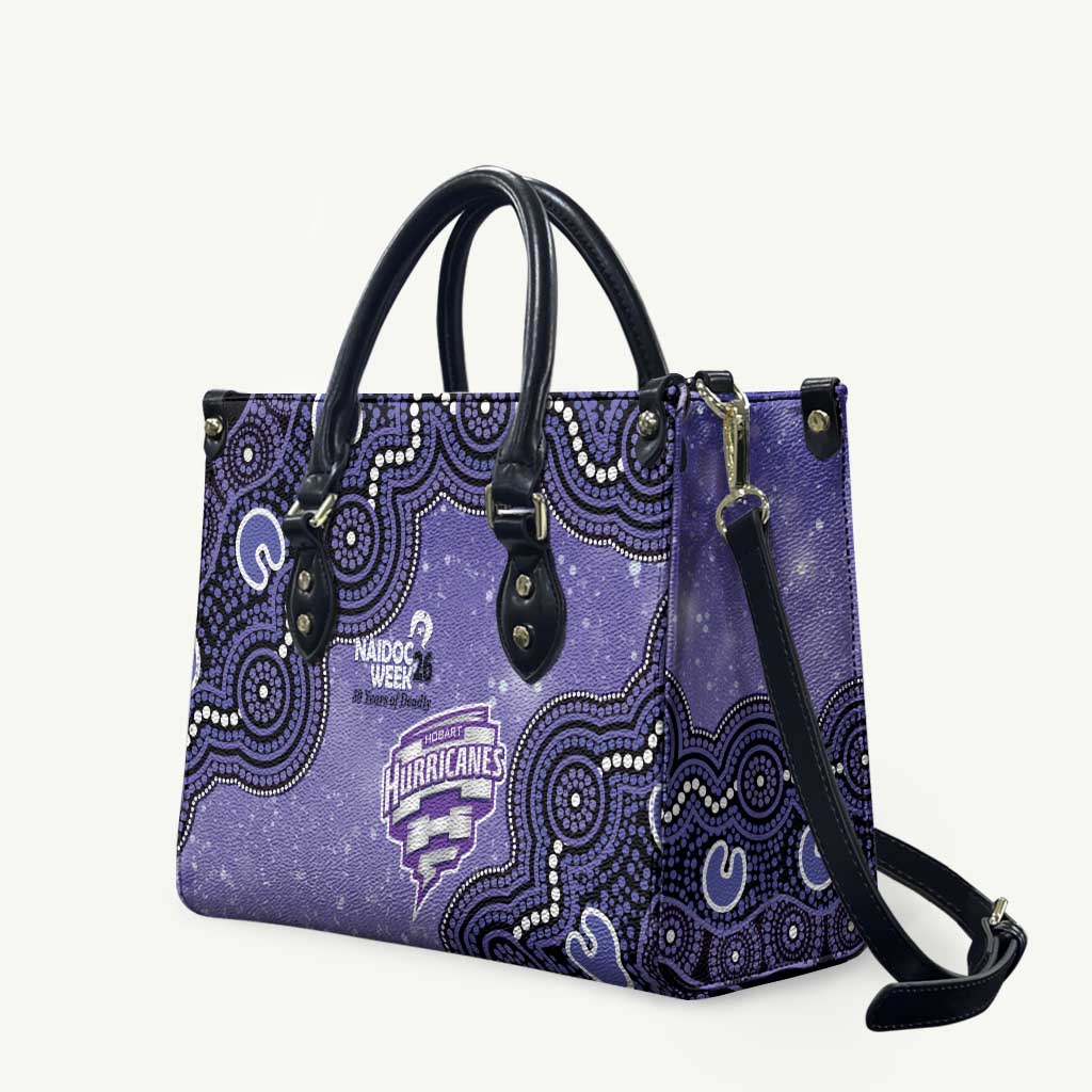 Hobart Hurricanes NAIDOC Week 2026 Custom Leather Bag 50 Years Deadly Indigenous Art Glitter Effect