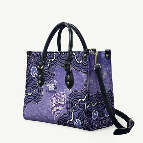 Hobart Hurricanes NAIDOC Week 2026 Custom Leather Bag 50 Years Deadly Indigenous Art Glitter Effect