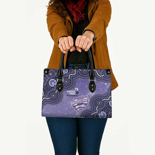 Hobart Hurricanes NAIDOC Week 2026 Custom Leather Bag 50 Years Deadly Indigenous Art Glitter Effect