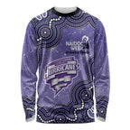 Hobart Hurricanes NAIDOC Week 2026 Custom Long Sleeve Shirt 50 Years Deadly Indigenous Art Glitter Effect
