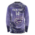 Hobart Hurricanes NAIDOC Week 2026 Custom Long Sleeve Shirt 50 Years Deadly Indigenous Art Glitter Effect