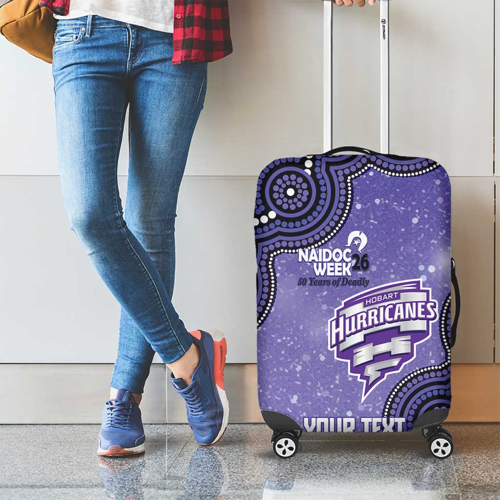 Hobart Hurricanes NAIDOC Week 2026 Custom Luggage Cover 50 Years Deadly Indigenous Art Glitter Effect