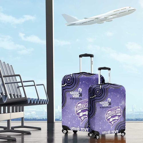 Hobart Hurricanes NAIDOC Week 2026 Custom Luggage Cover 50 Years Deadly Indigenous Art Glitter Effect