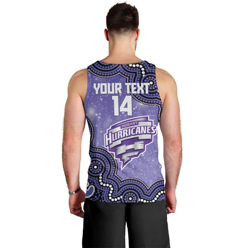 Hobart Hurricanes NAIDOC Week 2026 Custom Men Tank Top 50 Years Deadly Indigenous Art Glitter Effect
