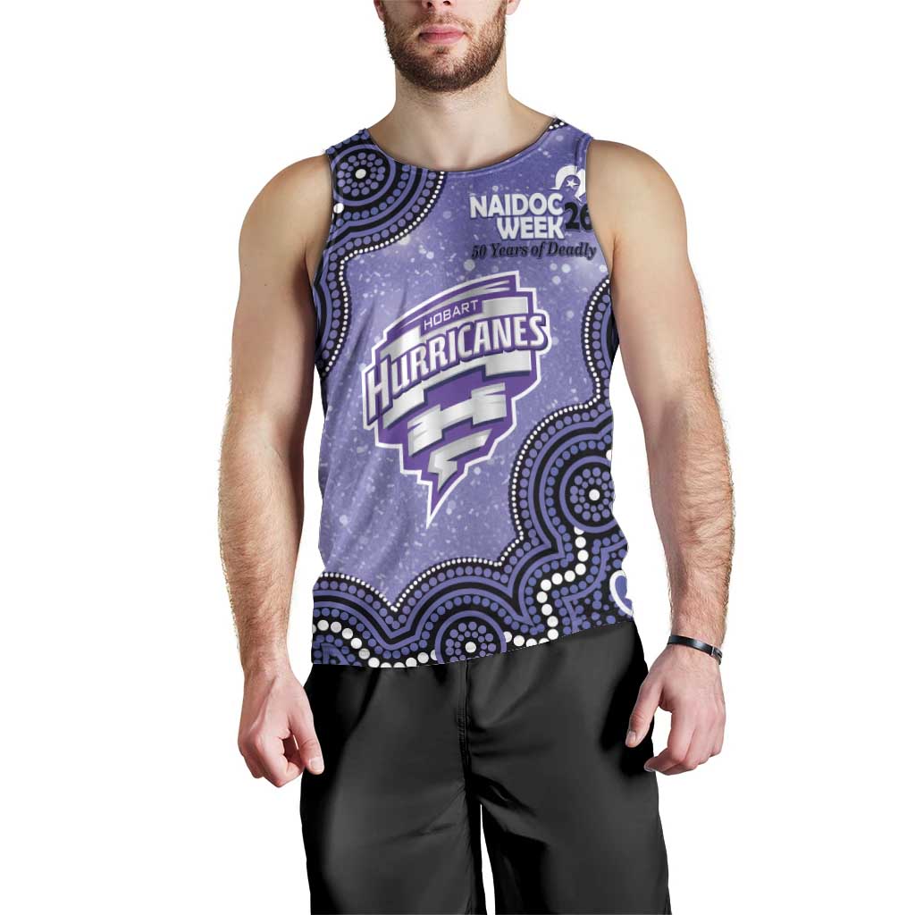 Hobart Hurricanes NAIDOC Week 2026 Custom Men Tank Top 50 Years Deadly Indigenous Art Glitter Effect
