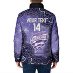 Hobart Hurricanes NAIDOC Week 2026 Custom Padded Jacket 50 Years Deadly Indigenous Art Glitter Effect