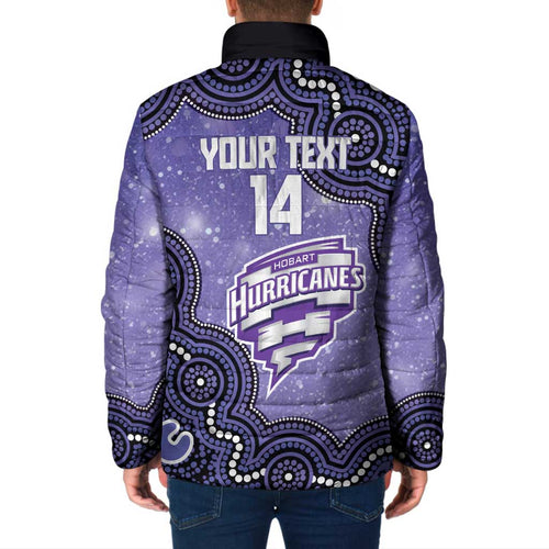 Hobart Hurricanes NAIDOC Week 2026 Custom Padded Jacket 50 Years Deadly Indigenous Art Glitter Effect