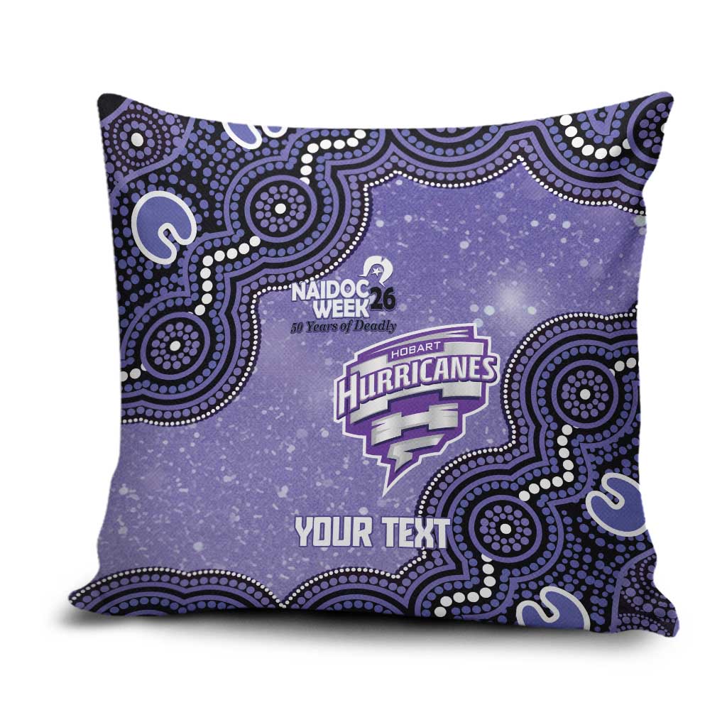 Hobart Hurricanes NAIDOC Week 2026 Custom Pillow Cover 50 Years Deadly Indigenous Art Glitter Effect