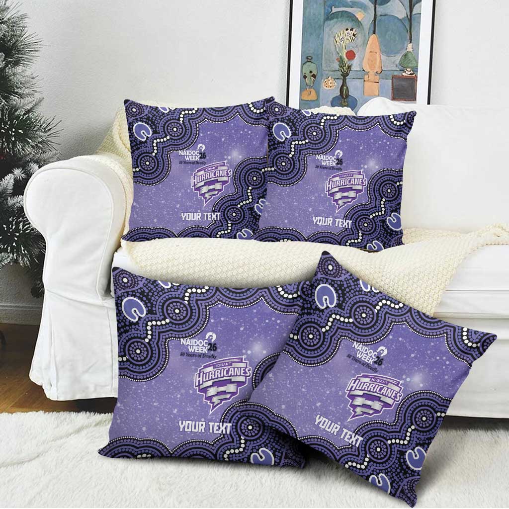 Hobart Hurricanes NAIDOC Week 2026 Custom Pillow Cover 50 Years Deadly Indigenous Art Glitter Effect