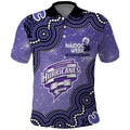 Hobart Hurricanes NAIDOC Week 2026 Custom Polo Shirt 50 Years Deadly Indigenous Art Glitter Effect