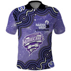 Hobart Hurricanes NAIDOC Week 2026 Custom Polo Shirt 50 Years Deadly Indigenous Art Glitter Effect