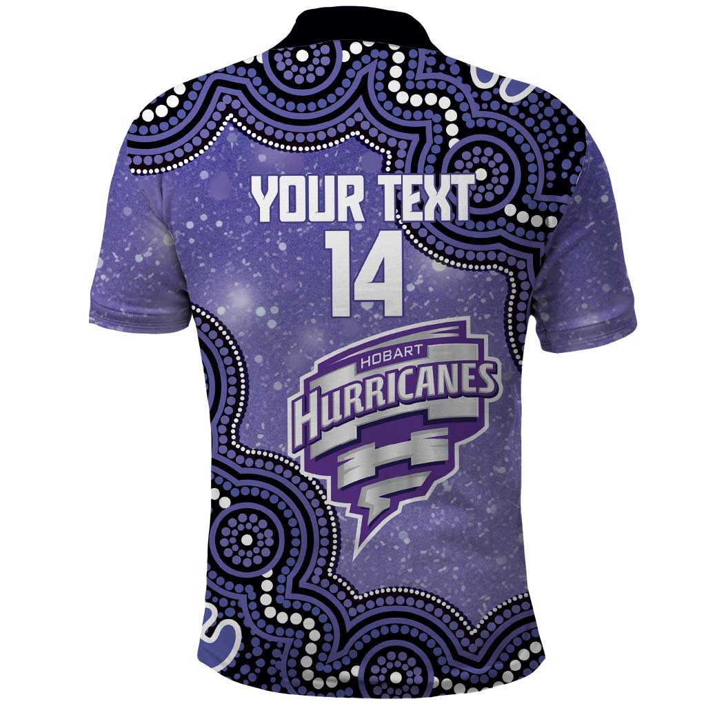 Hobart Hurricanes NAIDOC Week 2026 Custom Polo Shirt 50 Years Deadly Indigenous Art Glitter Effect