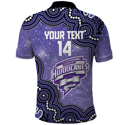 Hobart Hurricanes NAIDOC Week 2026 Custom Polo Shirt 50 Years Deadly Indigenous Art Glitter Effect