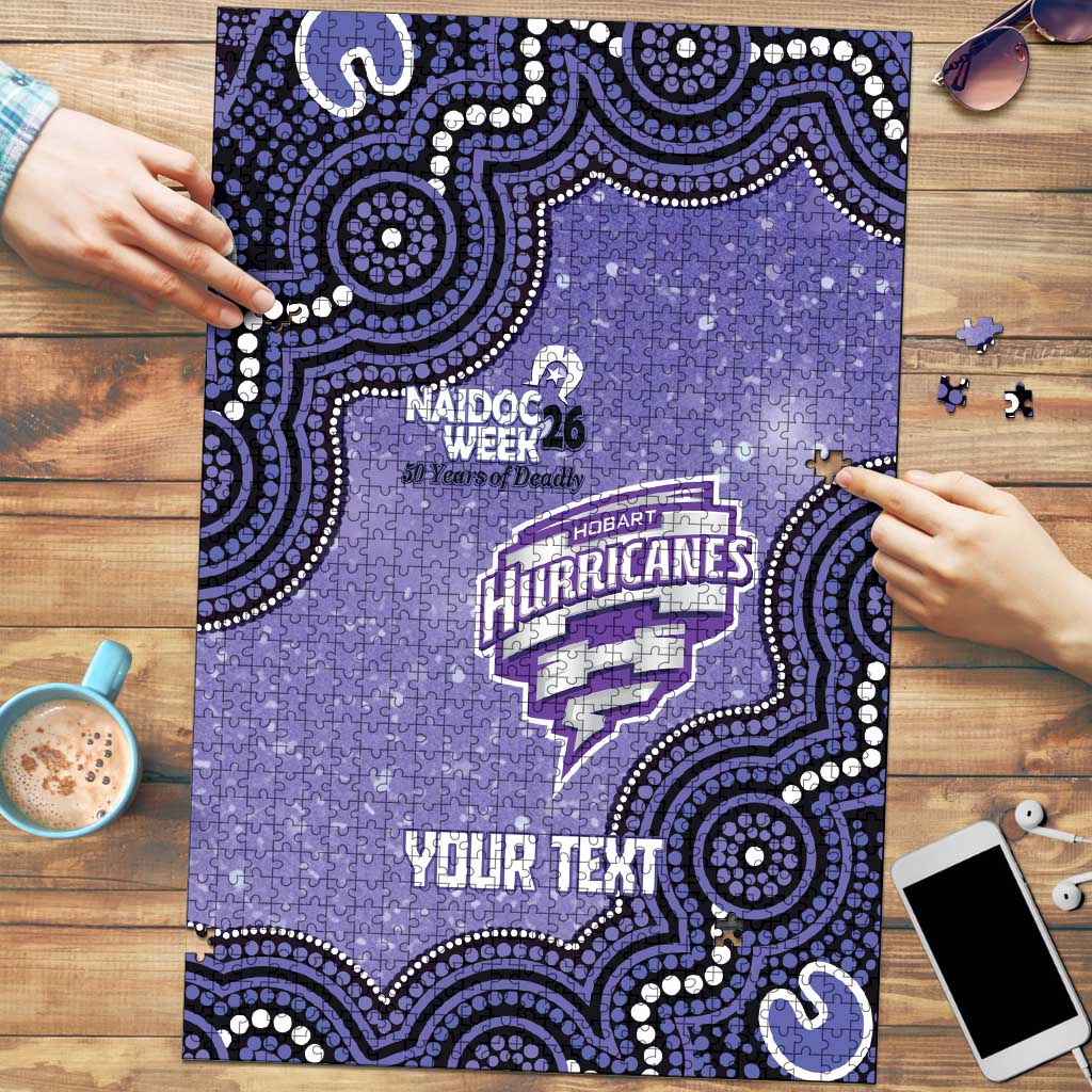 Hobart Hurricanes NAIDOC Week 2026 Custom Puzzle 50 Years Deadly Indigenous Art Glitter Effect