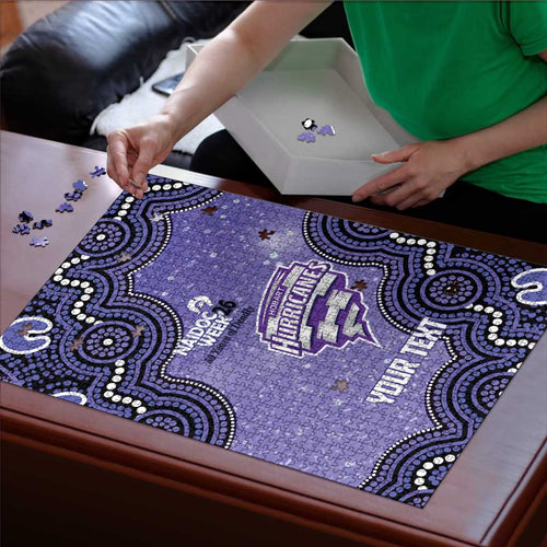 Hobart Hurricanes NAIDOC Week 2026 Custom Puzzle 50 Years Deadly Indigenous Art Glitter Effect