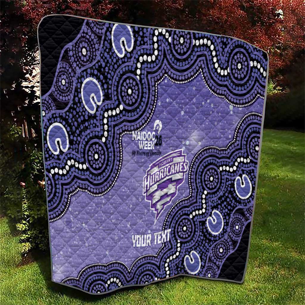 Hobart Hurricanes NAIDOC Week 2026 Custom Quilt 50 Years Deadly Indigenous Art Glitter Effect