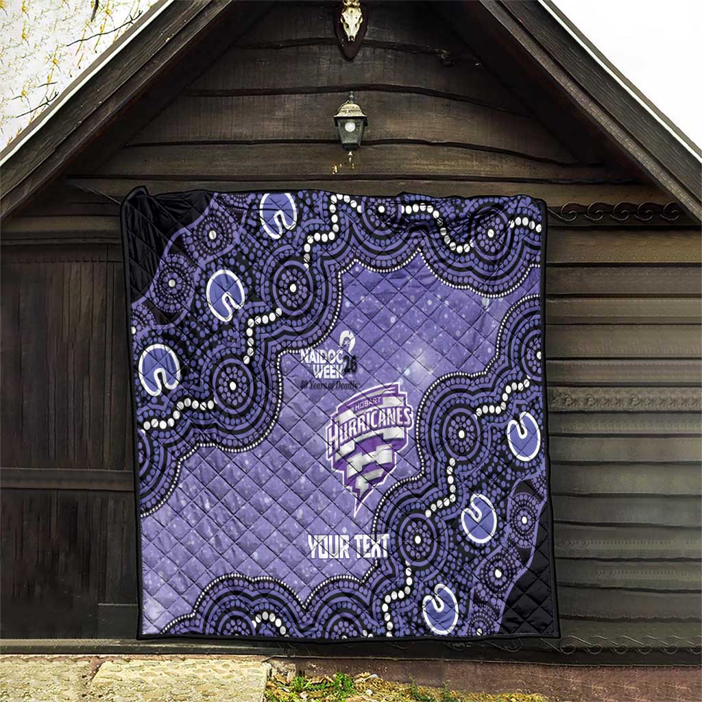 Hobart Hurricanes NAIDOC Week 2026 Custom Quilt 50 Years Deadly Indigenous Art Glitter Effect