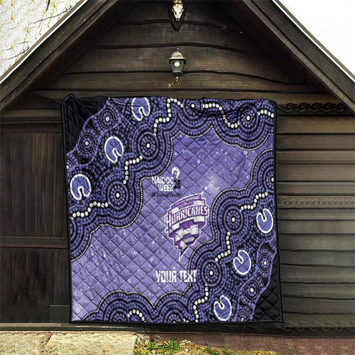 Hobart Hurricanes NAIDOC Week 2026 Custom Quilt 50 Years Deadly Indigenous Art Glitter Effect