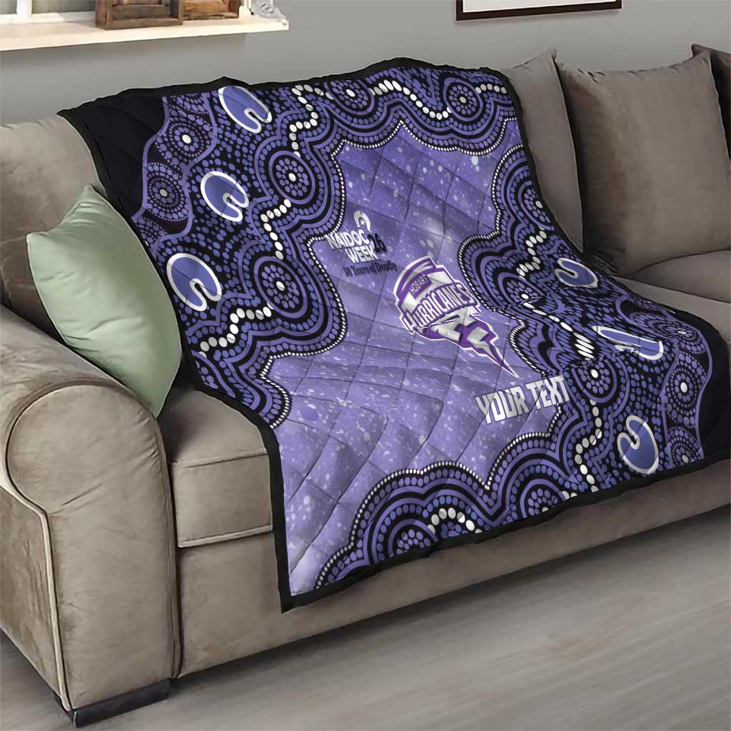 Hobart Hurricanes NAIDOC Week 2026 Custom Quilt 50 Years Deadly Indigenous Art Glitter Effect
