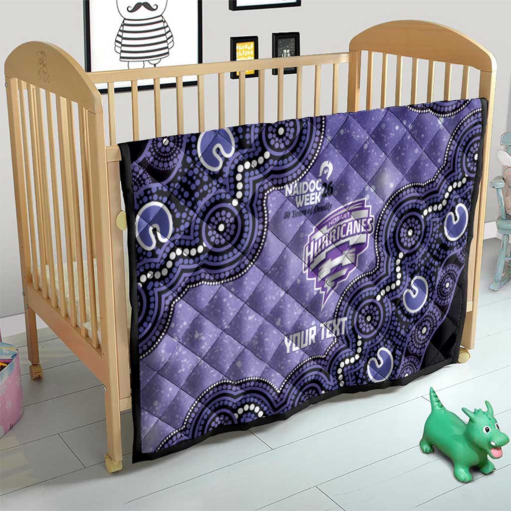 Hobart Hurricanes NAIDOC Week 2026 Custom Quilt 50 Years Deadly Indigenous Art Glitter Effect
