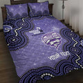 Hobart Hurricanes NAIDOC Week 2026 Custom Quilt Bed Set 50 Years Deadly Indigenous Art Glitter Effect