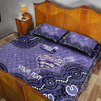 Hobart Hurricanes NAIDOC Week 2026 Custom Quilt Bed Set 50 Years Deadly Indigenous Art Glitter Effect