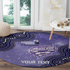 Hobart Hurricanes NAIDOC Week 2026 Custom Round Carpet 50 Years Deadly Indigenous Art Glitter Effect