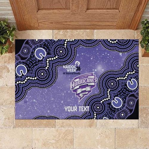 Hobart Hurricanes NAIDOC Week 2026 Custom Rubber Doormat 50 Years Deadly Indigenous Art Glitter Effect