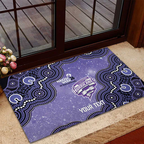 Hobart Hurricanes NAIDOC Week 2026 Custom Rubber Doormat 50 Years Deadly Indigenous Art Glitter Effect