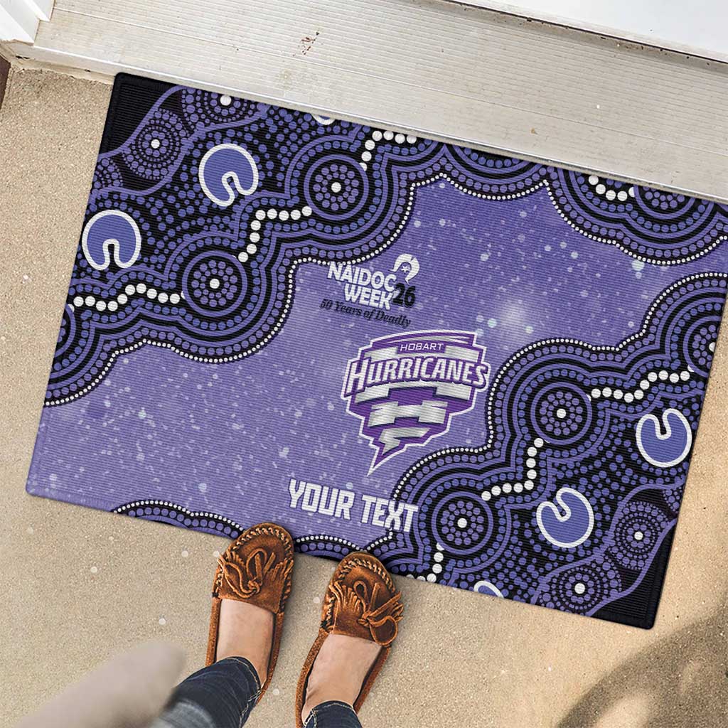 Hobart Hurricanes NAIDOC Week 2026 Custom Rubber Doormat 50 Years Deadly Indigenous Art Glitter Effect