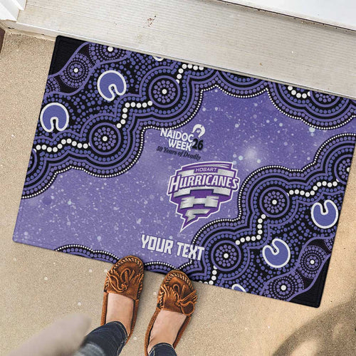 Hobart Hurricanes NAIDOC Week 2026 Custom Rubber Doormat 50 Years Deadly Indigenous Art Glitter Effect