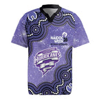 Hobart Hurricanes NAIDOC Week 2026 Custom Rugby Jersey 50 Years Deadly Indigenous Art Glitter Effect