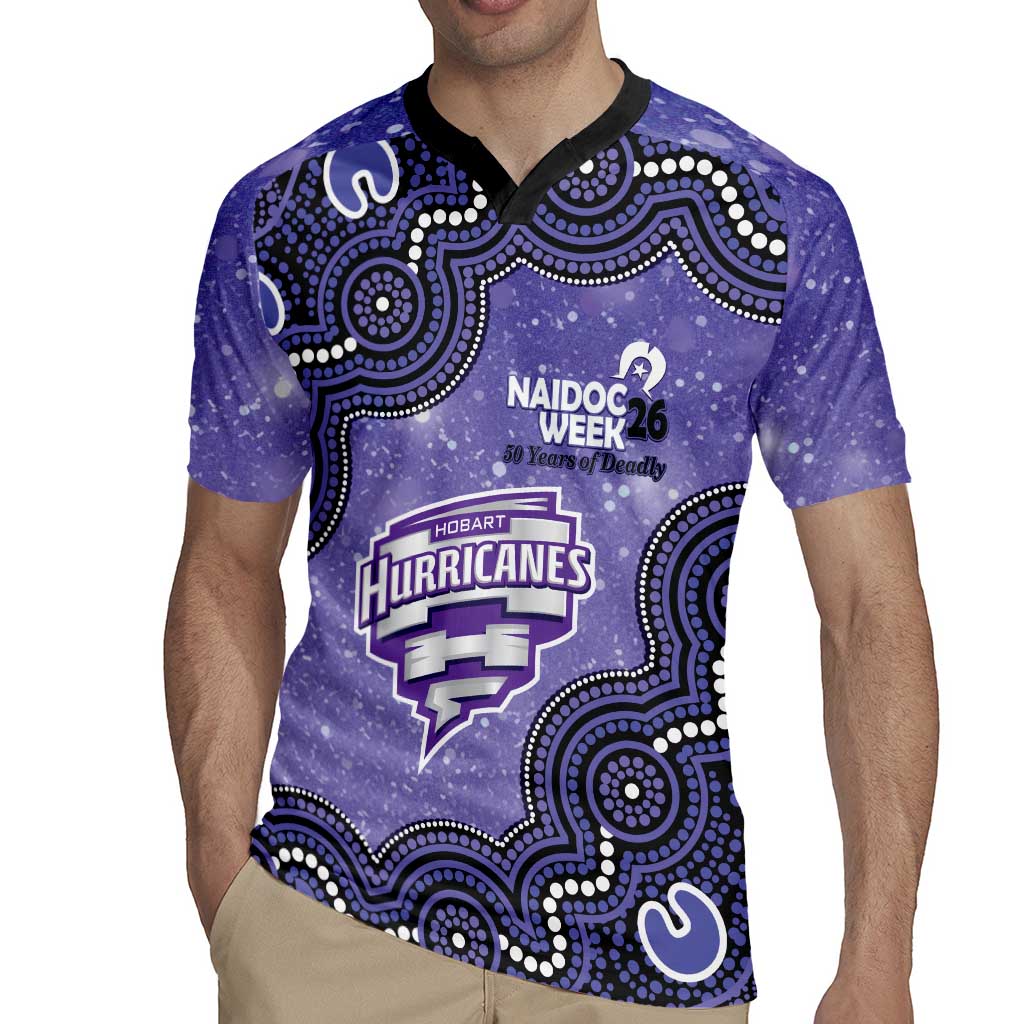 Hobart Hurricanes NAIDOC Week 2026 Custom Rugby Jersey 50 Years Deadly Indigenous Art Glitter Effect