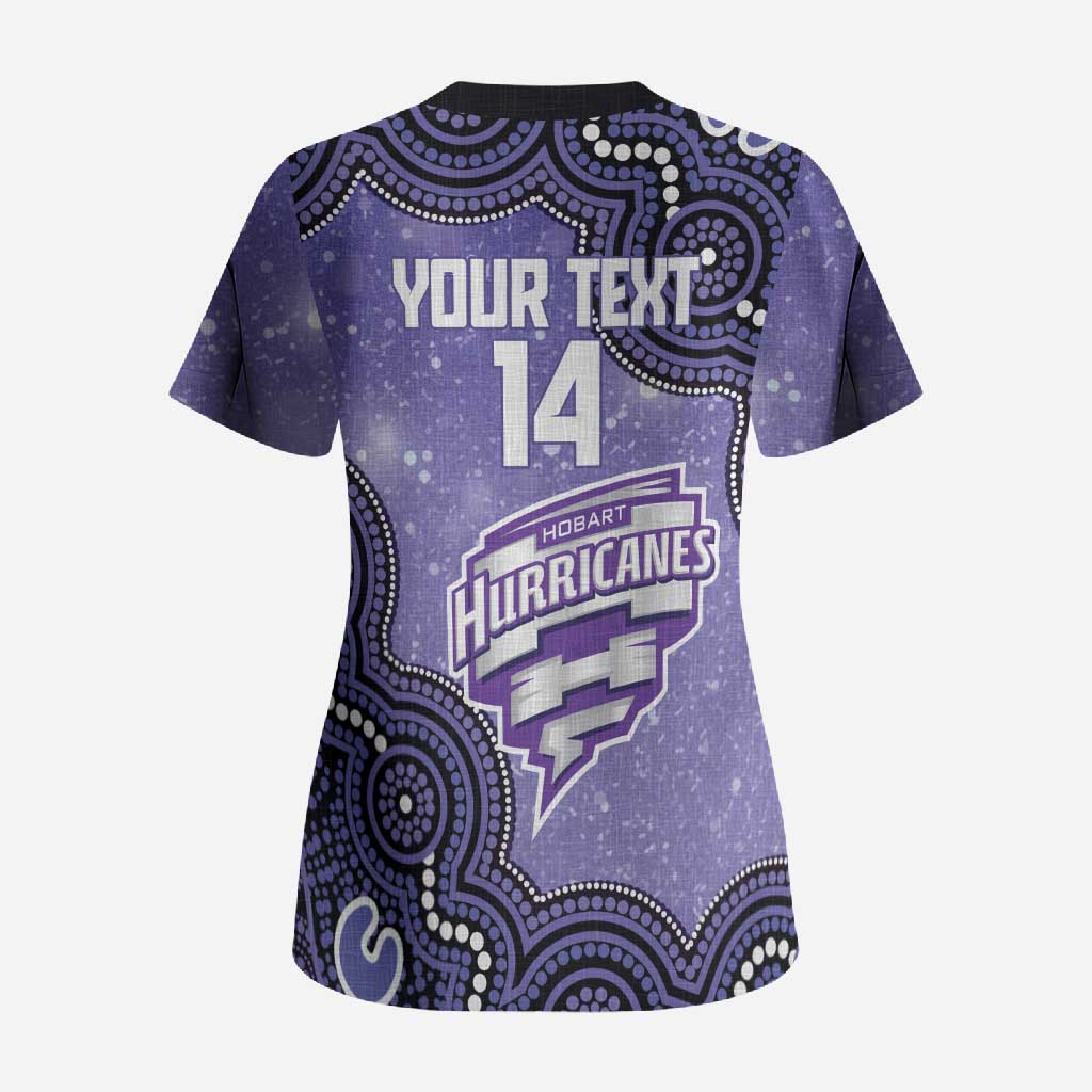 Hobart Hurricanes NAIDOC Week 2026 Custom Scrub Top 50 Years Deadly Indigenous Art Glitter Effect