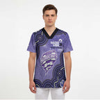 Hobart Hurricanes NAIDOC Week 2026 Custom Scrub Top 50 Years Deadly Indigenous Art Glitter Effect