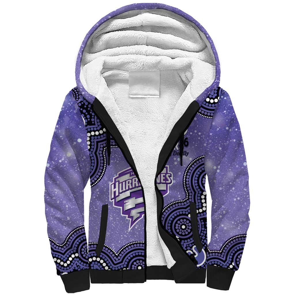Hobart Hurricanes NAIDOC Week 2026 Custom Sherpa Hoodie 50 Years Deadly Indigenous Art Glitter Effect