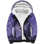 Hobart Hurricanes NAIDOC Week 2026 Custom Sherpa Hoodie 50 Years Deadly Indigenous Art Glitter Effect
