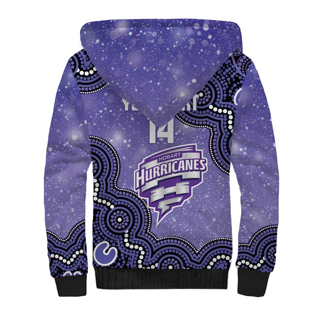 Hobart Hurricanes NAIDOC Week 2026 Custom Sherpa Hoodie 50 Years Deadly Indigenous Art Glitter Effect