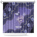 Hobart Hurricanes NAIDOC Week 2026 Custom Shower Curtain 50 Years Deadly Indigenous Art Glitter Effect