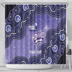 Hobart Hurricanes NAIDOC Week 2026 Custom Shower Curtain 50 Years Deadly Indigenous Art Glitter Effect