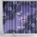 Hobart Hurricanes NAIDOC Week 2026 Custom Shower Curtain 50 Years Deadly Indigenous Art Glitter Effect