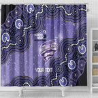 Hobart Hurricanes NAIDOC Week 2026 Custom Shower Curtain 50 Years Deadly Indigenous Art Glitter Effect